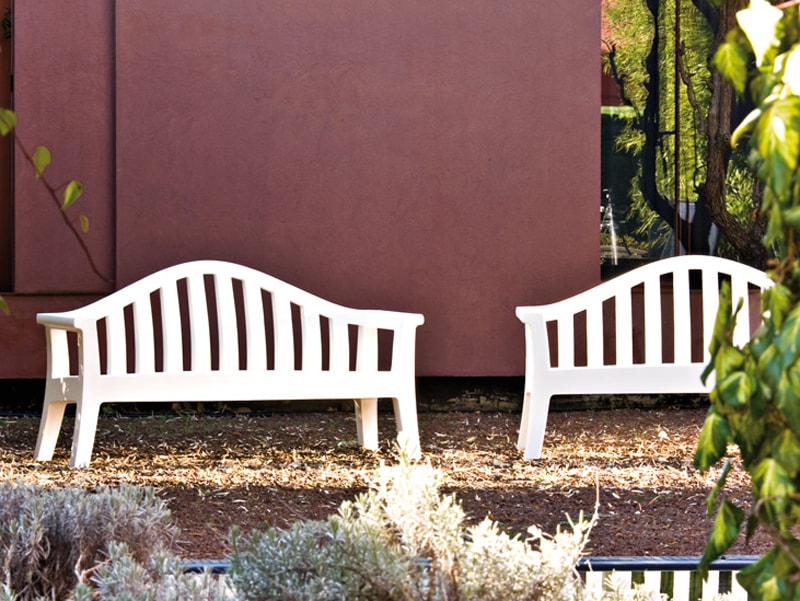 Giulietta Outdoor Bench by Serralunga Furniture Benches
